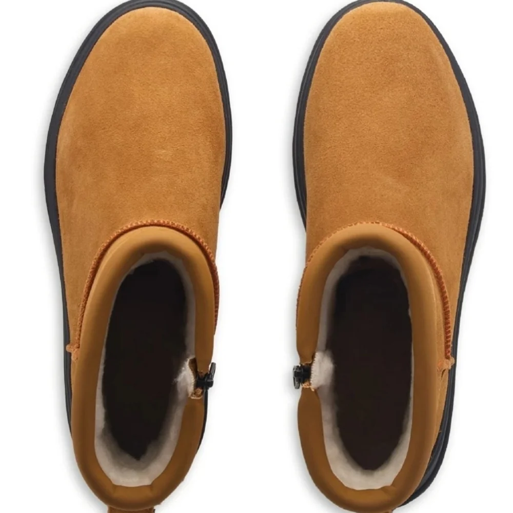 Size 8 - New Koolaburra By UGG Mini Hybrid Winter Boot Chestnut - Picture 4 of 16